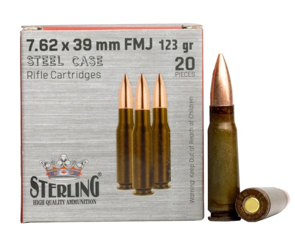 STLG 7.62x39 123 FMJ STL 20RD - Smith Savings Week